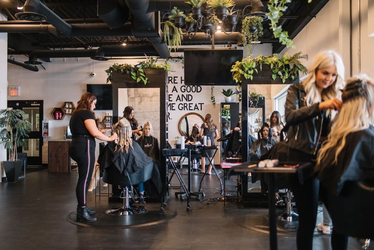 Below Hair Studio North in North Edmonton
