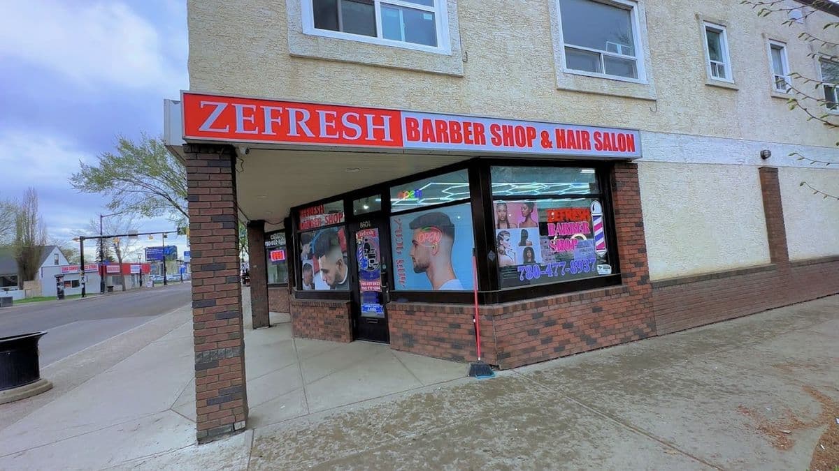 Zefresh Barbershop & Hair Salon in North Edmonton